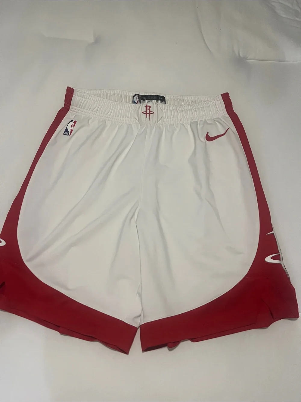 Houston Rockets Team Issued Nike Authentic Short White Size 40